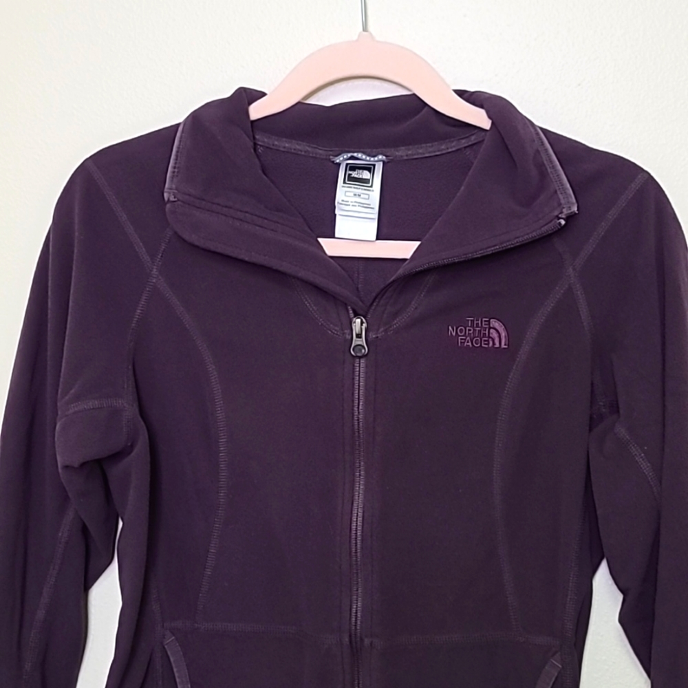 North Face Purple Full Zip Fleece